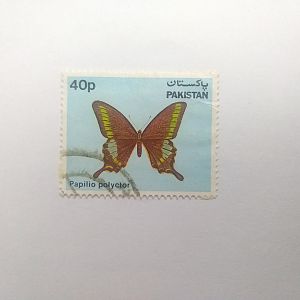 Papilio polyctor - Postage stamp Pakistan