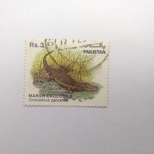 Marsh crocodile - Postage stamp Pakistan