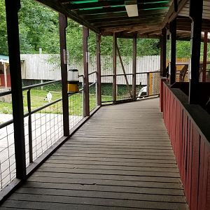 Pocono Snake&Animal Farm - left end of outside walkway