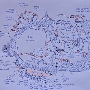 Great Deserts of the West accurate map