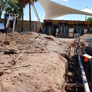 Entrance Construction (from north side)