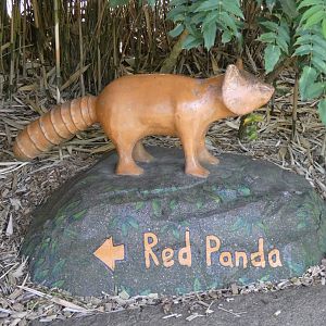 Red Panda statue
