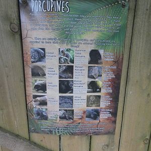 Porcupine signage