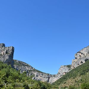 Cliffs around St Guilhem le Desert, France