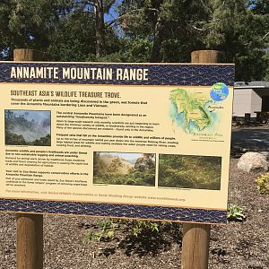 Annamite Mountains Exhibit Sign