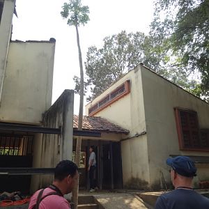 Southern-white-rhino's exhibit's backstage area - Belo Horizonte zoo