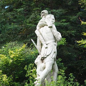 Native hunter statue, 2020-06-28