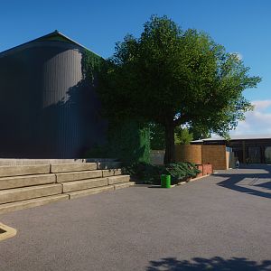 Planet Zoo: ZSL London Zoo: view towards Casson / Tiger Territory