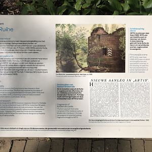 Ruins information signage
