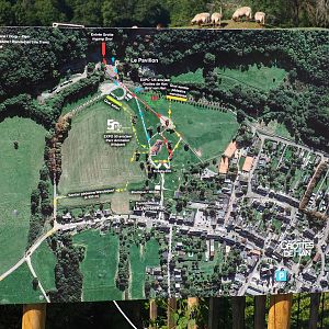 Map of the Han-sur-Lesse village and the Dry Hamptay entrance area, 2020-07-12