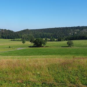 View of the landscape around Han-sur-Lesse and the wildlife park, 2020-07-12