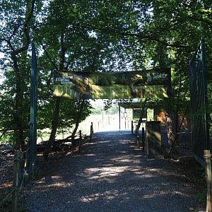 Gates of the Wildlife park walking trail proper, 2020-07-12