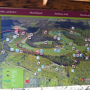 Map of the Domain of the Caves of Han Wildlife Park, 2020-07-12