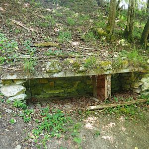 Shelter from former exhibit, 2020-07-12