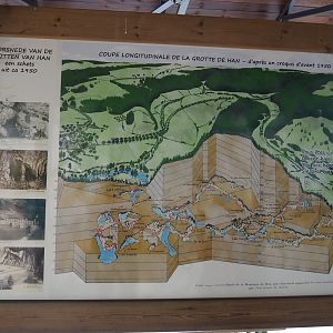 Cross-section of the Caves of Han sign, 2020-07-12