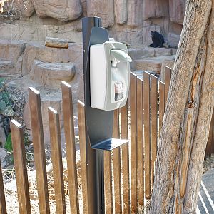 Hand Sanitizer at bear exhibit