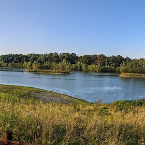 Panorama of largest lake / Watatunga / 1-9-20