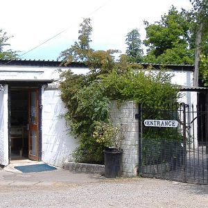 Entrance to Cardiff Zoo/Hawking Centre