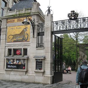 Entrance of the Antwerp Zoo
