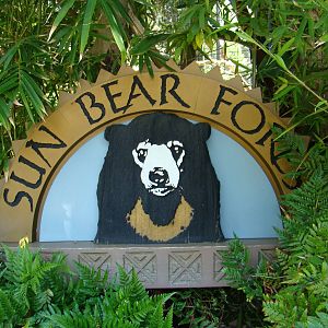 Sun Bear Forest Entrance sign