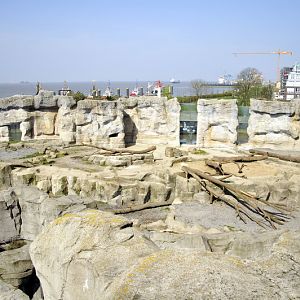 Polarbear-enclosure at Bremerhaven zoo