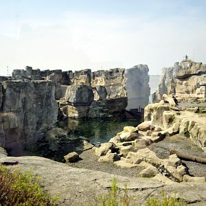 Polarbear-enclosure at Bremerhaven zoo