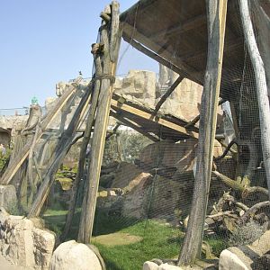 Snowyowl-enlosure at Bremerhaven zoo