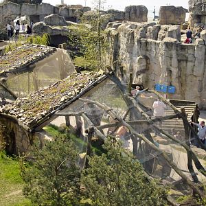 Snowyowl-enlosure at Bremerhaven zoo