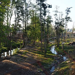 Eurasian brown bear and Eurasian grey wolf exhibit, 2020-09-02