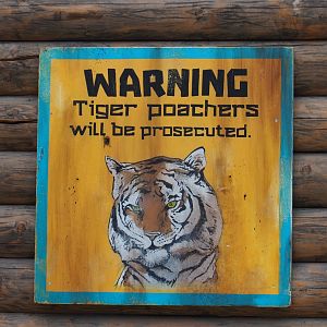 Sign Tiger poachers will be prosecuted, 2020-09-03
