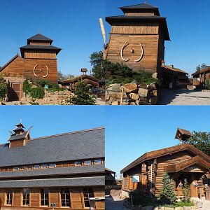 Wooden buildings in The Land of the Cold, 2020-09-02