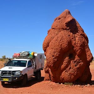 Giant termite mound.  NT.