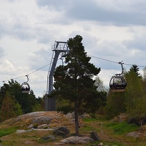 Safari cable car at The Highland in Kolmården