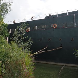 Side of the Mersus Emergo with monkey bridges, 2020-09-02