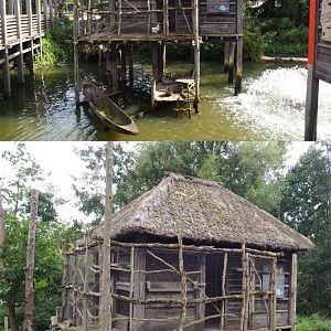 African stilt village chicken coop hut, 2020-09-02