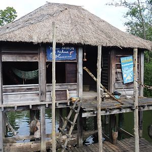 African stilt village fisher's hut, 2020-09-02