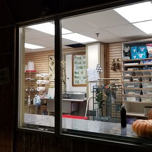 Rainforest Adventures - Area for storing enrichment items, bowls, etc