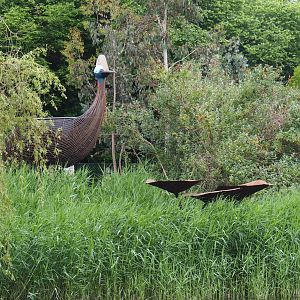 Giant cassowary-shaped viewing point, 2020-05-23
