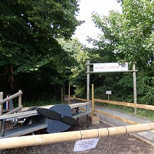 Okapi enclosure entrance