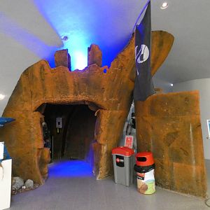 Entrance into aquarium area