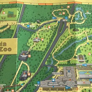 Australia Zoo Map 2005 (Upper Half)