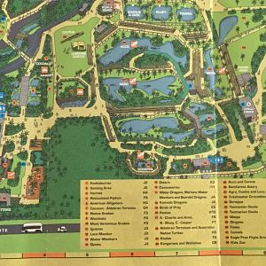 Australia Zoo Map 2005 (Lower Half)