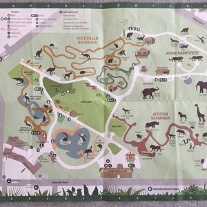 Perth Zoo Map (2016)