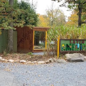 Catoctin Wildlife Preserve - Latin America sign, in front of Jaguar