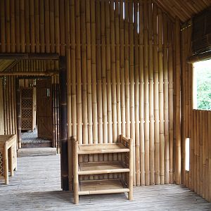 Inside the second elephant viewing lodge, 2020-07-14