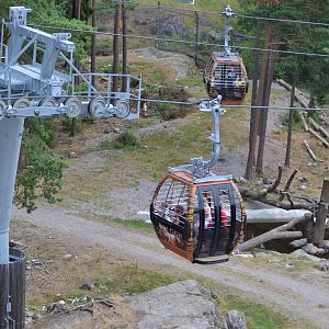 Safari cable car at Kolmården