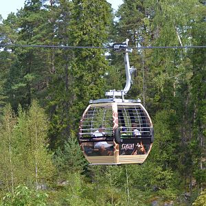 Safari cable car at Kolmården