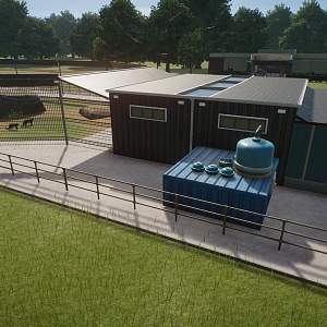 Snow Leopard Exhibit Back Area