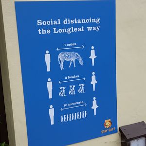 Social distancing signage