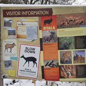 Pittsburgh Zoo - Nyala sign